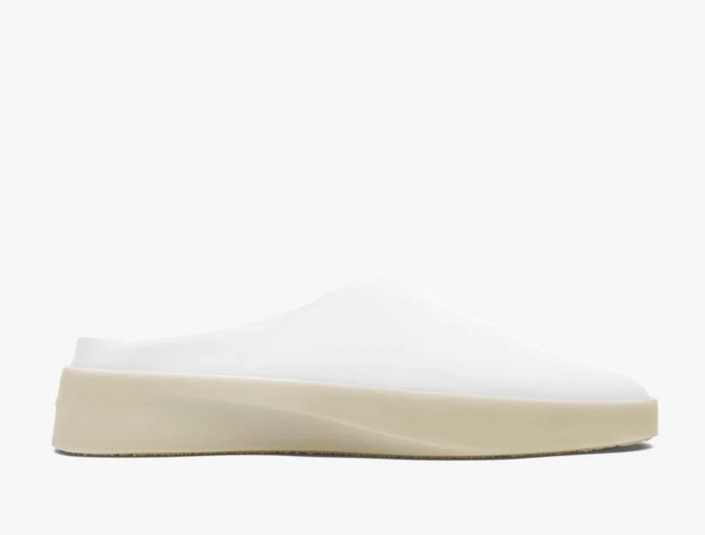 Wolf & Shepherd Mens 7.5 Womens 9 Cruise Mule Slip On Shoes White Vanilla NIB